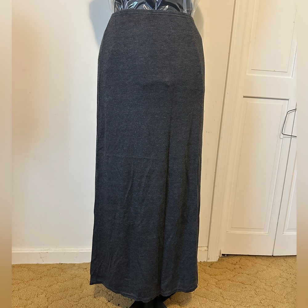 Kathie Lee Collection Charcoal Maxi Skirt
